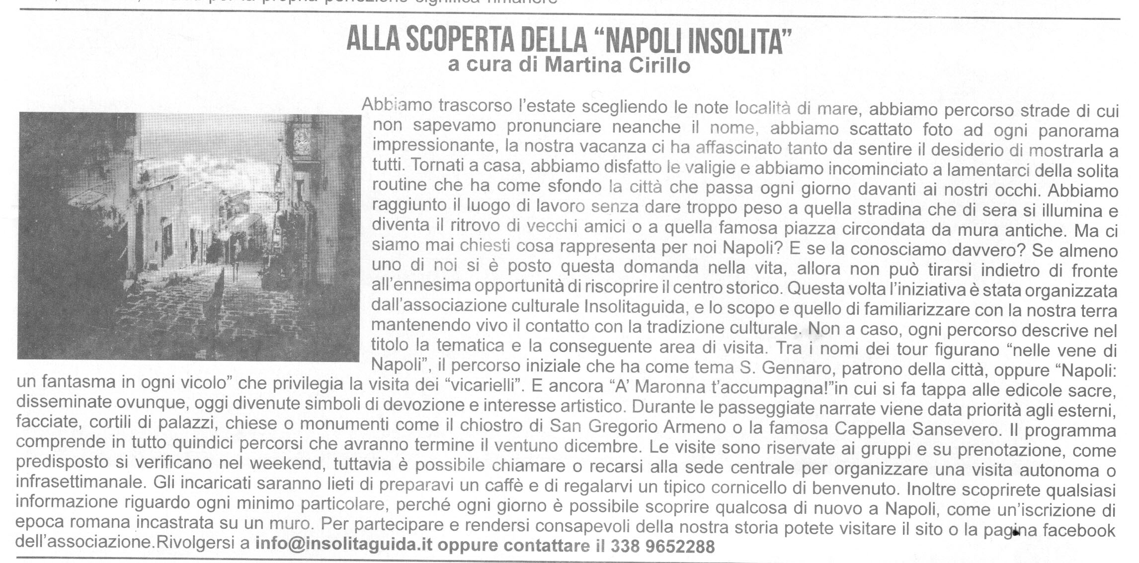 Alla scoperta della Napoli Insolitaguida